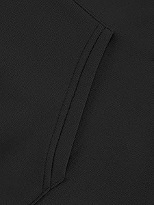 Sweat-shirt à capuche en polaire pour l'extérieur en hiver, style sport, surdimensionné, en polyester/coton, respectueux de l'environnement, sweat-shirt personnalisé pour hommes - Product Image 4