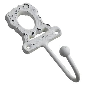 Crochet mural en métal en fer en forme d'étoile pour salle de bain salon clé parapluie manteau et chapeau crochets en blanc enduit - Product Image 4