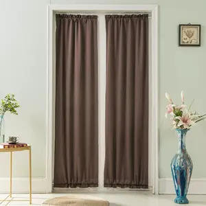 XinLan Vente en gros <span class=keywords><strong>Rideau</strong></span> uni français personnalisable, pare-soleil à poche pour magasin et petites portes - Product Image 3