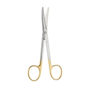 Tijeras de corte quirúrgico de grado quirúrgico, hoja curva de medio oro, Roma, Roma, tijera quirúrgica de acero alemán de 5 pulgadas - Product Image 5