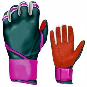 ถุงมือตีหนังสำหรับเล่นซอฟต์บอลเบสบอลข้อมือสั้นบุนวมระบายอากาศได้ตามต้องการ - Product Image 1