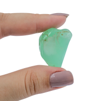 Pierre de chrysoprase roulée du Brésil