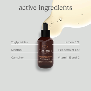 น้ำมันซิเนอร์ยี่ช่วยให้ผ่อนคลายความสดชื่นขนาด100มล. พร้อมเมนทอลจากการบูรส้มและเปปเปอร์มินท์เพื่อการนวดปรับสีผิวและบรรเทาร่างกาย - Product Image 2