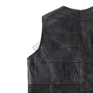 เสื้อกั๊กหนังสำหรับนักขี่จักรยานแขนกุดสำหรับผู้ชายเสื้อหนังสไตล์สตรีททนทานติดป้ายได้ตามต้องการ - Product Image 5