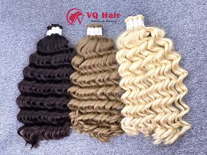 Extensiones onduladas de cabello crudo vietnamita 100% a granel europeo de lujo, estilo de onda suelta, venta al por mayor, cena expresada, peso doble dibujado - Product Image 3