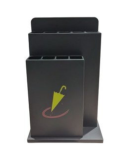 Soporte de paraguas de acero inoxidable pulido | Elegante soporte resistente a la oxidación para uso en el hogar, la Oficina y la hostelería - Product Image 1