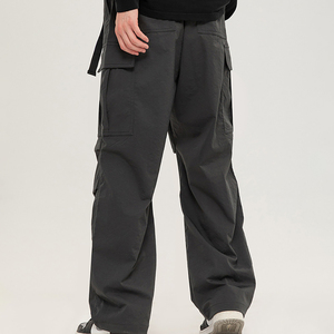Pantalones Deportivos Cargo Unisex 100% Algodón, 300gsm, Corte Holgado, con Logotipo Personalizado, Venta al Por Mayor 2025, para Hombre y Mujer - Product Image 2