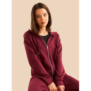 <b>Women's</b> Plain <b>Zip</b> Through <b>Hoodie</b> with Pockets Full <b>Zip</b> Hooded Sweatshirt Regular Fit Long Sleeve Solid Color Casual Everyday Wea - Product Image 6