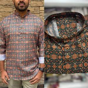 Estilo moderno, hermoso vestidor, Ropa Étnica, Kurta de algodón de alta calidad con trabajo impreso, Color increíble, exportador mundial - Product Image 6