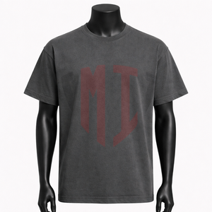 Camiseta personalizada de moda para hombre, impresión de camisetas, 100% algodón, estilo urbano, lisa, teñida, primavera, verano, otoño - Product Image 1