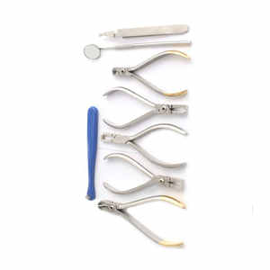 Kit de Instrumentos Quirúrgicos para Ombligo, Alicates Dentales de Ortodoncia, con Bandeja de Preparación, Alicates Profesionales, Certificación CE, Acero Inoxidable - Product Image 4