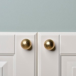 Ball hammered brass knob <b>pull</b> cabinet drawer <b>for</b> <b>home</b> dresser door cabinet furniture decorative kitchen wardrobe handle knobs - Product Image 2