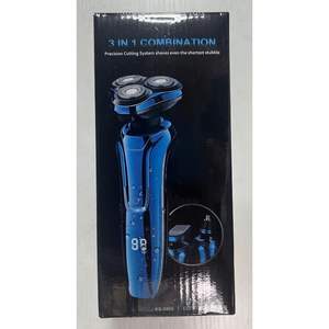 Rasoir électrique sans fil USB pour hommes, étanche IPX7, avec écran LED, tondeuse à poils de nez, fonction de verrouillage, lames de rechange - Product Image 6