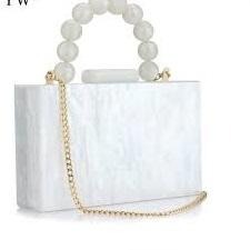 Pochette de soirée et sacs à main de luxe en résine de style indien vintage avec doublure en acrylique pour fêtes et mariages - Product Image 6
