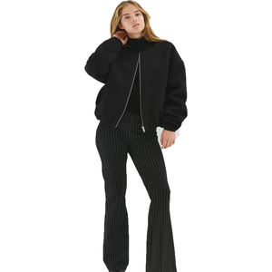 Sudaderas Unisex de Algodón, Elegantes y Cómodas, Ropa Casual para Mujer, Atuendos Diarios, Venta al por Mayor, Top con Cuello Alto - Product Image 2