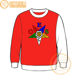 Commande personnalisée de l'étoile de l'Est sweat-shirt brodé en molleton de coton pull de haute qualité vêtements grecs OES sweat-shirts - Product Image 5