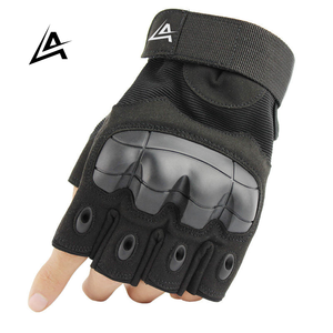 Gants de moto tactiques sans doigts avec paume antidérapante, gants de protection respirants pour le cyclisme et les sports de plein air - Product Image 1