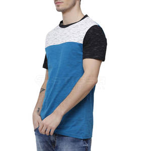 Camiseta de calle transpirable antibolitas de alta calidad para hombre, cómoda tela de poliéster/algodón sólida - Product Image 2