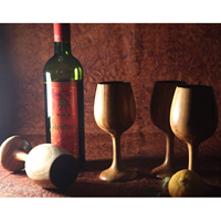 Gobelet à bière, vin et café en bois naturel artisanal, écologique et très vendu, pour la vaisselle de table