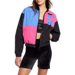 Veste coupe-vent Fila Rumi pour femmes, couleur : violet/rose, 100% authentique - Product Image 1