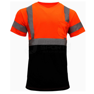 เสื้อยืดผู้ชายแขนสั้นสะท้อนแสงสำหรับทำงานชุดใส่ทำงานปลอดภัยทำตามสั่ง - Product Image 3