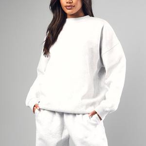 ODM Fitness Clothing Loose Fitting Outdoor Sweater For Women Custom Embossed Pattern <b>Jumper</b> Minimalist Lady Fashion Sweatshirt - Product Image 3