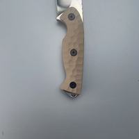 Couteau de chasse à lame droite haute dureté Titan avec étui Kydex pour la survie en camping
