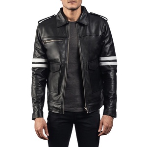 Vestes en cuir personnalisées pour hommes Veste en cuir pour hommes de haute qualité Produit à manches longues Veste en cuir pour hommes 2026 - Product Image 5
