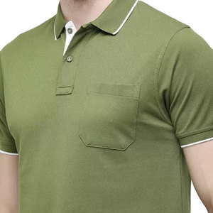 T-shirt décontracté à col polo pour homme 100% coton séchage rapide respirant été-coupe ample 45% coton 55% pour femme - Product Image 6