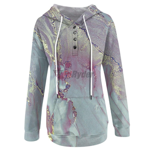 2024 dernière conception perlée pull à capuche ensemble pour les femmes motif solide personnalisé brodé fermeture éclair impression hiver en gros pas cher - Product Image 5