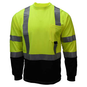 Uniformes de sécurité Glory Color, sur mesure, 100% polyester, t-shirt à manches courtes, vêtements de travail, construction, t-shirts haute visibilité fluorescents - Product Image 5