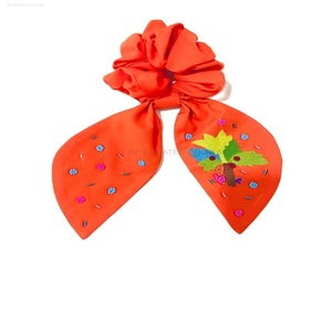 Elegant Customized Indian Hand Embroidery Seed Beaded <b>Scrunchies</b> <b>Hair</b> Accessory with Beaded <b>Scrunchies</b> - Product Image 1