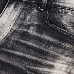 กางเกงยีนส์ขาตรงเอวสูงสำหรับผู้ชาย, กางเกงยีนส์ผ้าเดนิมฟอกปานกลางระบายอากาศได้ดีเป็นมิตรกับสิ่งแวดล้อม100% กลางแจ้งฤดูหนาว - Product Image 5