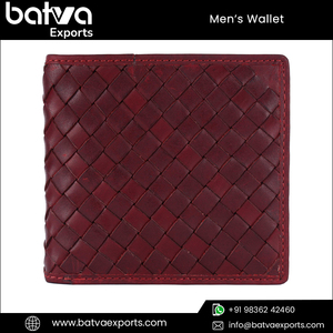 High Quality Men's Vintage Bifold Slim RFID Travel <strong>Wallet</strong> Genuine Leather Cotton <strong>Lining</strong> Short Logo Eye-Catching Design Hot Sale - Product Image 2