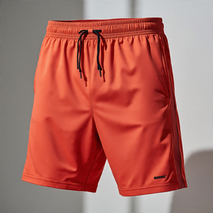 Men's Quick Dry Workout Shorts with Pockets Casual Lightweight Solid Pattern Basketball Drawstring Sportswear for <b>Jogging</b> - Product Image 2