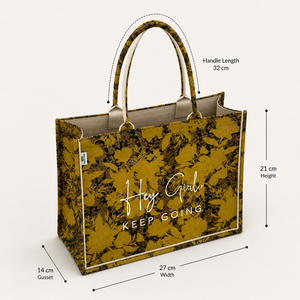 Bolsa de Mano Personalizada de Lona para Mujer, con Estampado Floral, Laminada en PP, para la Playa o Compras, 27x21x14cm, OEM, ODM, Proveedor de Fábrica al por Mayor - Product Image 4