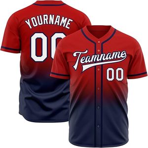 Uniforme de baseball à manches courtes personnalisé pour hommes Chemises en jersey de polyester vierge respirant de haute qualité Ensemble élégant d'impression numérique - Product Image 1