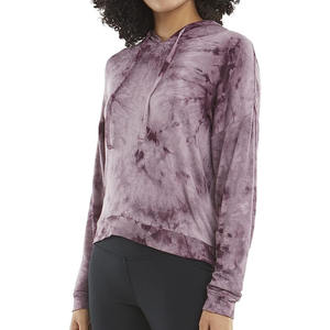 Filles Tie Dye Hoodies Sweatshirts Loose Casual Manches Longues Pull À Capuche Avec Poches Femmes Tie Dye Hoodies À Vendre - Product Image 4