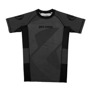 เสื้อแรชการ์ดดีไซน์ล่าสุด UPF50+ สำหรับผู้ชาย สีพื้น ไซส์ใหญ่ แห้งเร็ว แขนสั้น แบบรัดรูป พร้อมสีที่ปรับแต่งได้ - Product Image 1