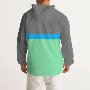 Chaqueta Cortavientos Impermeable para Hombre al por Mayor, Chaqueta Deportiva con Capucha y Cremallera Completa Personalizada para Correr - Product Image 4