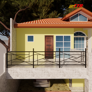 Barandillas Elegantes de Hierro Forjado para Balcones, para Espacios Exteriores Impresionantes con Diseños Únicos y Durabilidad Duradera - Product Image 3