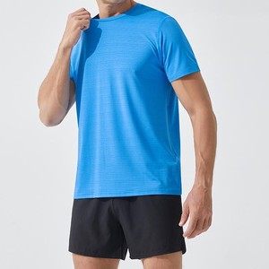 เสื้อยืดแขนสั้นสำหรับผู้ชายผ้าฝ้าย100% แห้งเร็วพิมพ์โลโก้ออกแบบได้ตามที่ต้องการเป็นมิตรต่อสิ่งแวดล้อม - Product Image 5