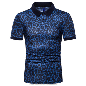 Camisa de Verano para Hombre, Estampado de Leopardo, Tejida, 100% Algodón, Transpirable, Estilo Casual, Manga Corta, Cuello Camisero, Colores Personalizados - Product Image 5