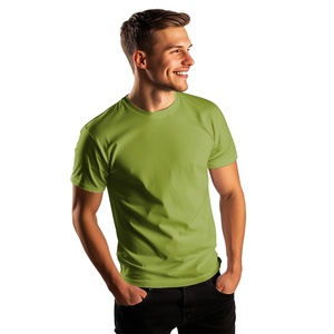 In theo yêu cầu màu xanh lá cây quần áo tùy chỉnh T-Shirt nhà sản xuất nhanh chóng khô tên và hình ảnh người đàn ông của T-Shirts Ngày Valentine hiện tại - Product Image 3