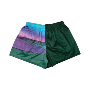 Shorts de rugby personnalisés pour hommes, en polyester et spandex, à sublimation pleine couleur, à séchage rapide, pour le sport et la course à pied - Product Image 5