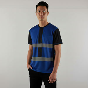 Camiseta de Trabajo de Manga Larga para Hombre, Personalizada con Logotipo, Reflectante, de Alta Visibilidad, ANSI Clase 2, LED, Impermeable, de Poliéster - Product Image 1