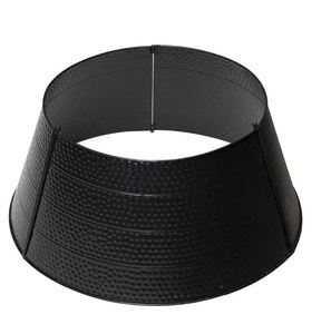 Elegant black hammered iron tree <b>collar</b> Christmas decoration tree stand classy inspired decor for home new year Xmas party 2023 - Product Image 1
