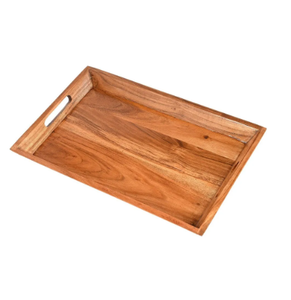 Bandeja redonda decorativa de madera para mesa, bandeja de madera para servir comida, fabricada y exportada por el proveedor - Product Image 6