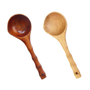 Royal Style Hotel Restaurant Artículos de uso diario de catering Cubiertos de madera Acabado natural para utensilios de cocina de hotel Catering usado - Product Image 1