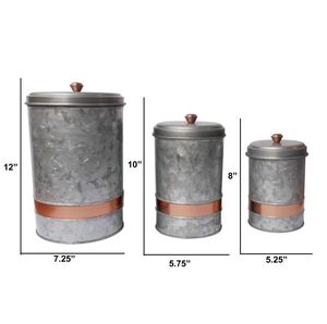 Tarro de Metal galvanizado, contenedor de cocina, especies de alimentos, contenedor de almacenamiento de frutas secas, tarro, hogar, Hotel, restaurante, Decoración de cocina - Product Image 3